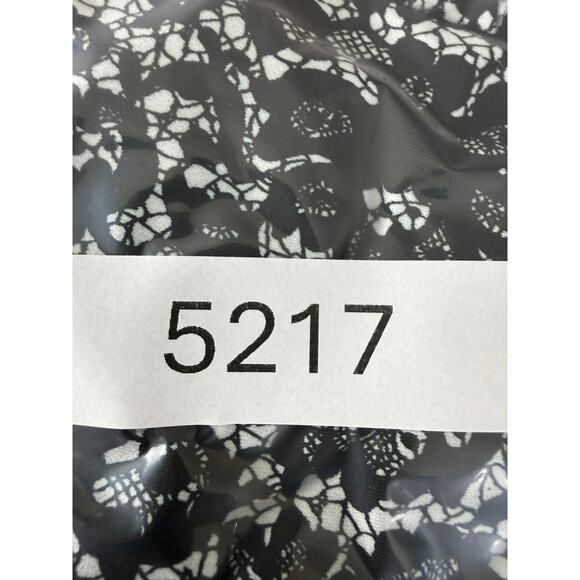 Vince Camuto Size XS Dark Floral Lace Peplum Top Black Sleeveless Pullover Lined - Picture 6 of 6